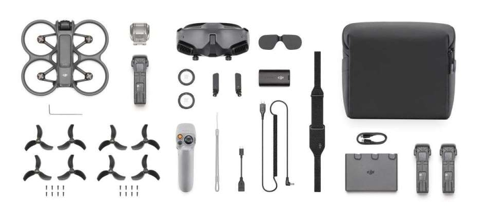 fpv dron dji avata 2 pro view combo obsah baleni 1